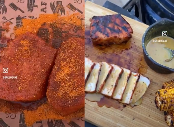 Smoked Pork Chops with Honey Mustard Glaze Recipe
