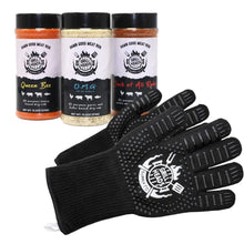 Load image into Gallery viewer, Grillheads Supply Damn Good Meat Rubs  Dry Rub Bundle with Gloves
