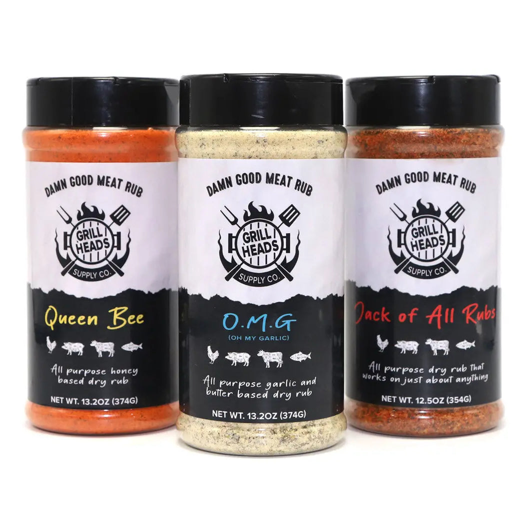 Grillheads Supply Damn Good Meat Rubs and grilling supplies | Dry Meat Rub Bundle