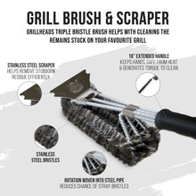 Load image into Gallery viewer, Premium Grill Brush &amp; Scraper
